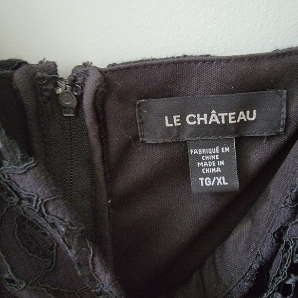 Le Chateau Lace Little Black Dress XL - Picture 3 of 4